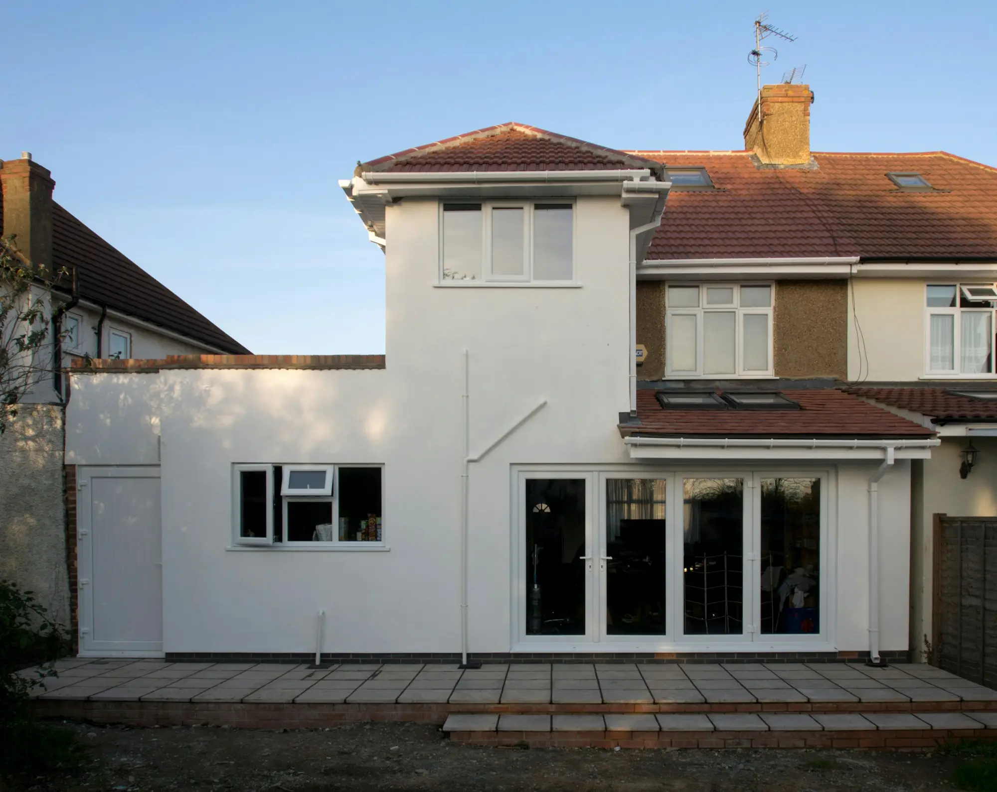 Single-storey rear extension on a domestic property
